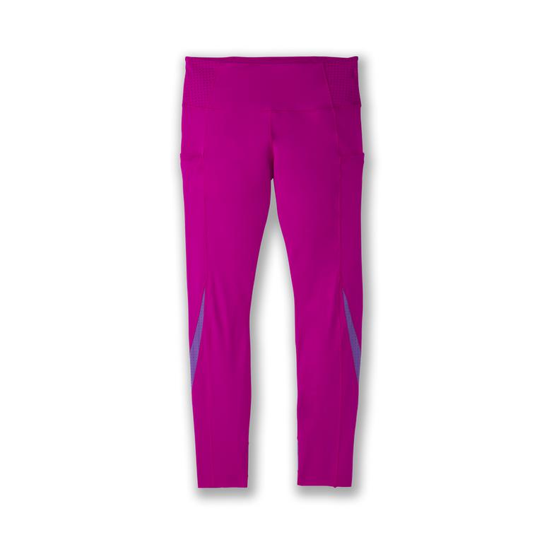 Brooks Method 7/8 Cropped Women's Running Leggings - Magenta/Heliotrope (73509-CEST)